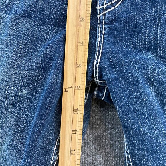 Silver Jeans Womens 27 Blue Natsuki Mid Rise Bootcut Ladies Casual Western Ranch - Picture 9 of 10